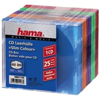 Hama CD plāns Box Pack of 25, Coloured 1 discs Multicolour