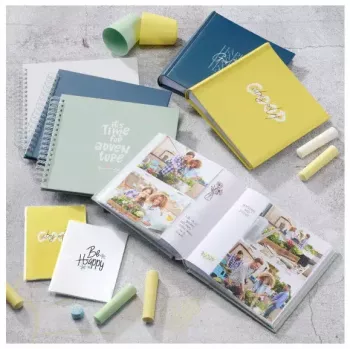 Hama Good Things fotoalbums dzeltens 100 loksnes 10 × 15 Spirālveida iesējums