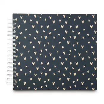 Hama Lovely fotoalbums zilā krāsā 100 lapas 10 x 15 cm Spirālveida iesējums