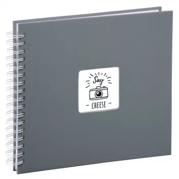 Hama Fine Art fotoalbums pelēks 100 loksnes 10 x 15 cm Spirāles iesējums