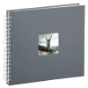 Hama Fine Art fotoalbums pelēks 100 loksnes 10 x 15 cm Spirāles iesējums