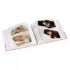 Hama Moni fotoalbums rozā, balts 200 kabatiņas 10 x 15