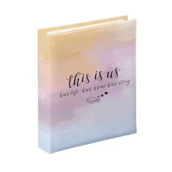 Hama Letterings fotoalbums zils, oranžs, violets 40 loksnes 10 x 15 cm