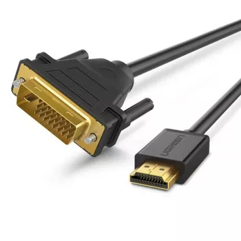 Ugreen 30116 video kabeļa adapteris 1 m DVI HDMI Melns
