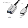 USB kabelis Marmitek 08375 0,15 m USB 3.2 Gen 1 USB C USB A melns sudrabains