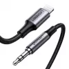 Ugreen 70509 mobilā tālruņa kabelis Sudraba krāsa 1 m 3.5mm Lightning