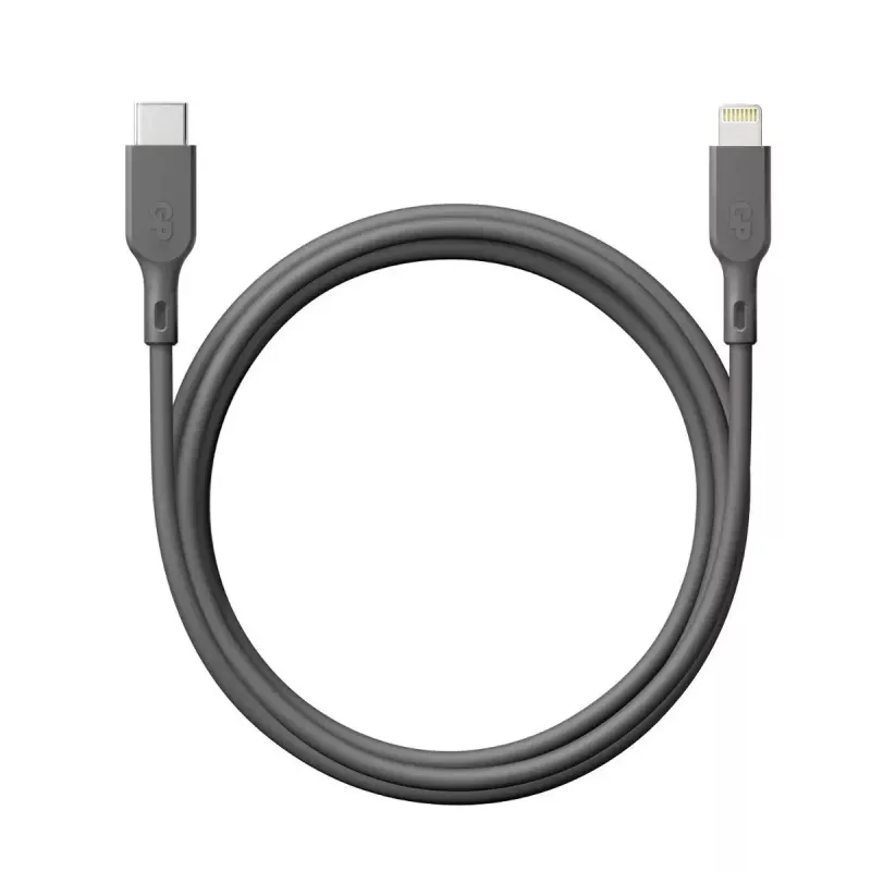 GP baterijas CL1P kabelis 1m pelēks Lightning USB C