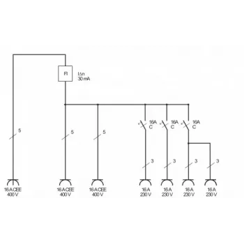 Strāvas sadales bloks Brennenstuhl 1154890010 balts