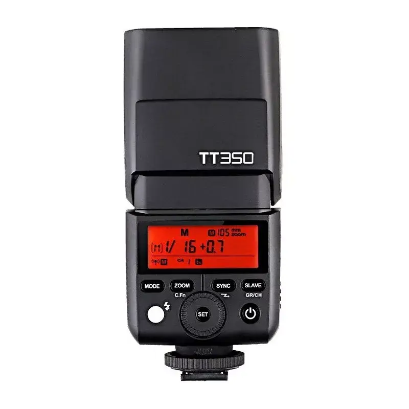 Slave zibspuldze Godox TT350 melna 2,2 s uzlādes laiks AA baterija