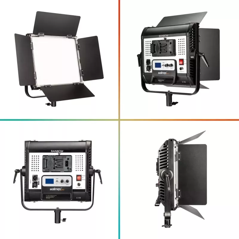 Walimex Rainbow 50 W LED gaisma, melna, alumīnijs/plastmasa, 50000 h
