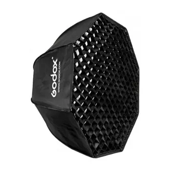 Softbox Godox SB-FW140 melns neilons ar difuzoriem un režģi