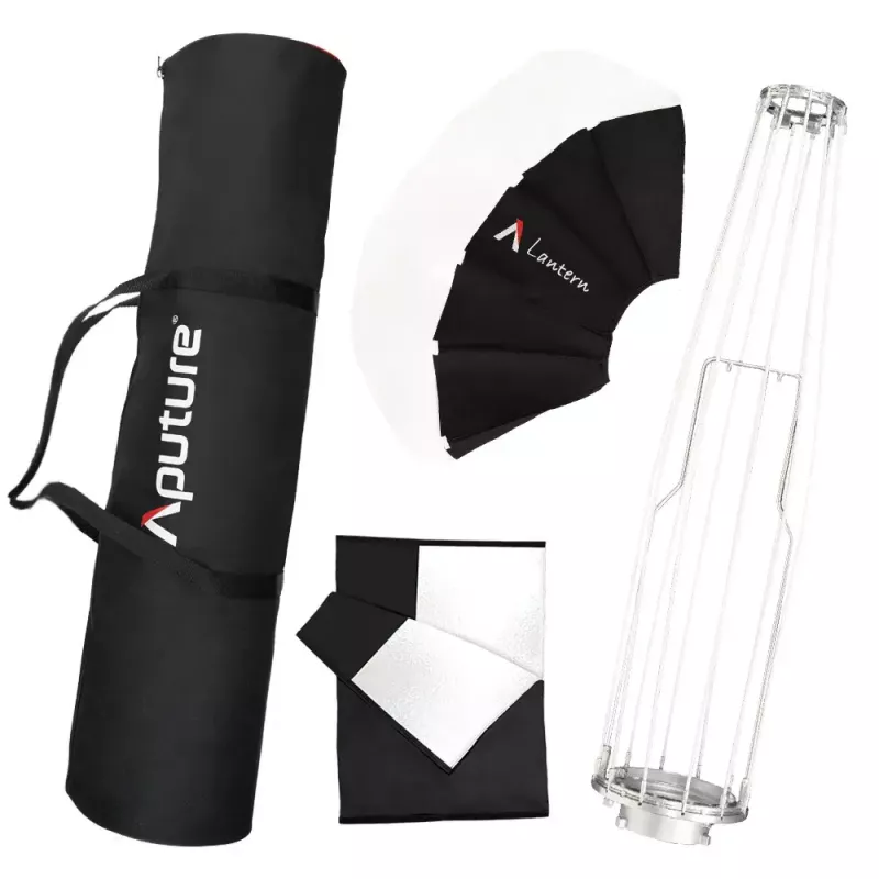 Aputure Lantern 90 melnbalts 90 cm difūzijas pārklājs atsperu rāmis