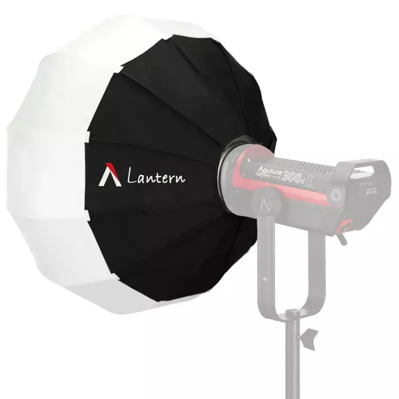 Aputure Lantern 90 melnbalts 90 cm difūzijas pārklājs atsperu rāmis