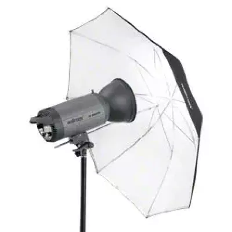 Lietussargs Walimex 17655 Melns Balts Diametrs 109 cm Svars 395 g