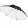 Walimex 1017655 2 vienā atstarojošs un caurspīdīgs lietussargs, balts, 109 cm