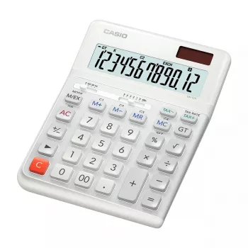 Galda kalkulators Casio DE-12E-WE Basic 12 cipari Balts