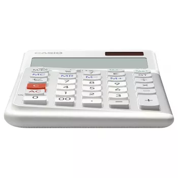 Pamata kalkulators Casio JE-12E-WE galda 12 cipari balts