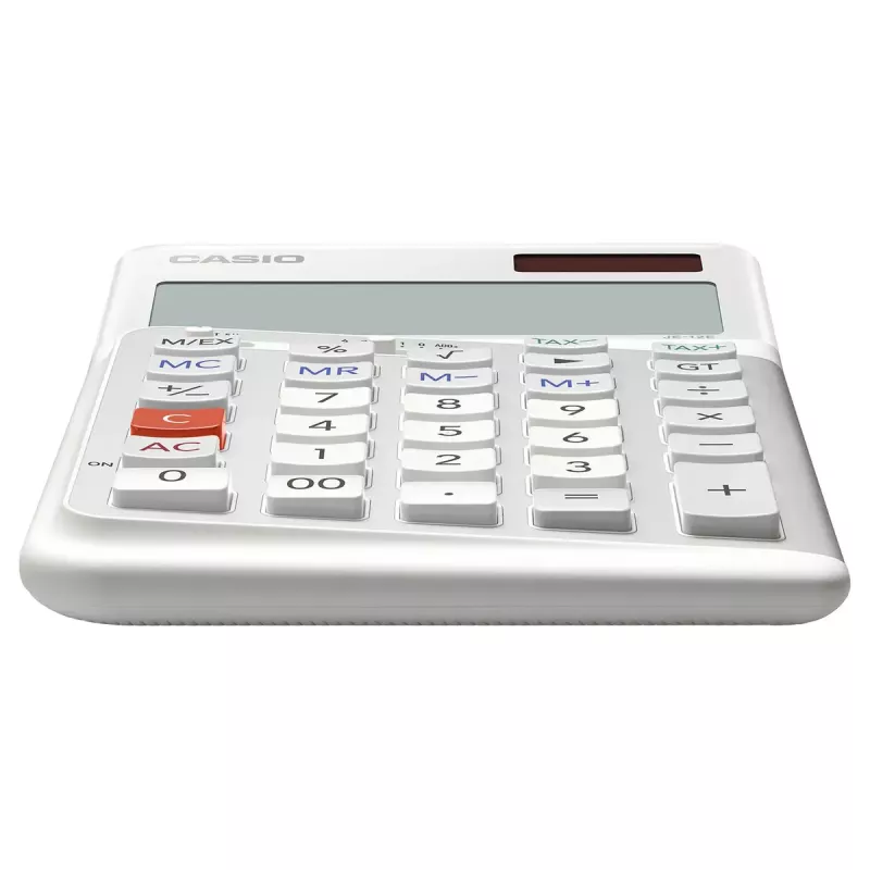 Pamata kalkulators Casio JE-12E-WE galda 12 cipari balts