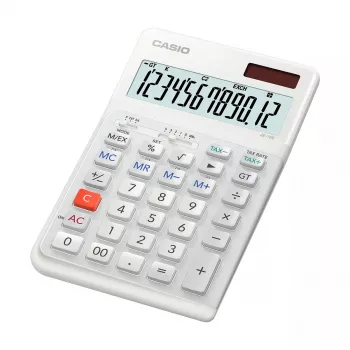 Pamata kalkulators Casio JE-12E-WE galda 12 cipari balts