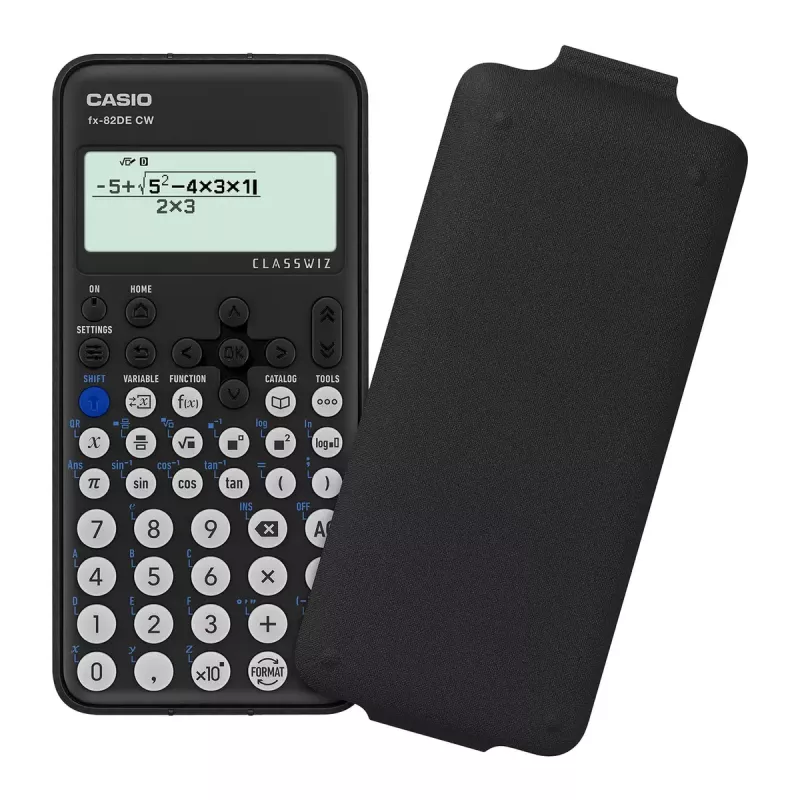 Zinātniskais kalkulators Casio FX-82DE CW Kabatas 12 cipari Ar bateriju Melns