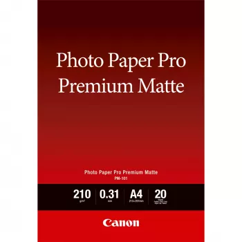 Canon PM-101 Premium Matte Photo Paper A4 - 20 loksnes