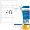 Pašlīmējošā printera etiķete HERMA noņemamās etiķetes A4 45.7x21.2 mm