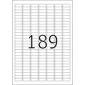Pašlīmējošā printera etiķete HERMA Labels Premium A4 25,4 x 10 mm 4725 gab.