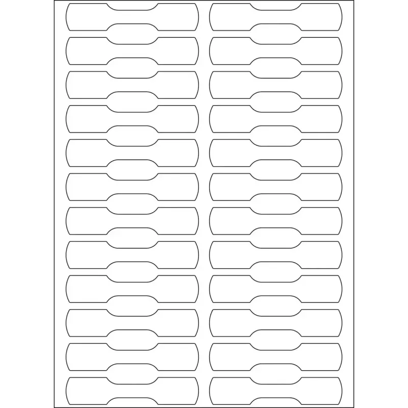 Gredzenveida etiķetes HERMA daudzfunkcionālas 10x49 mm Baltas 600 gab.