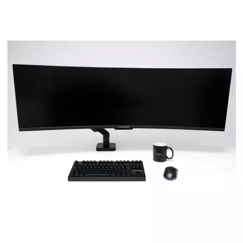 Monitora kronšteins LC-Power LC-EQ-A49B 124,5 cm melns skava 20 kg