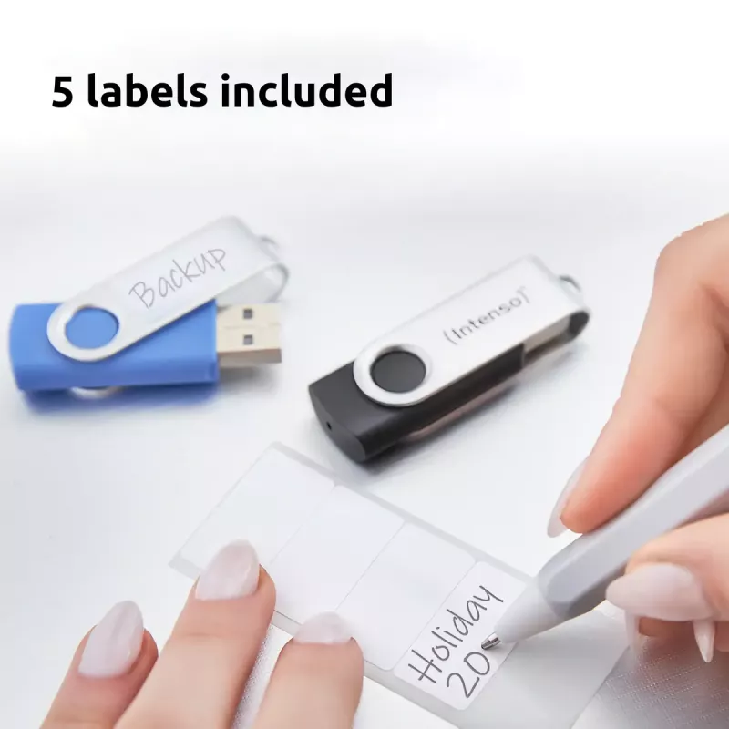 INTENSO Office Line USB zibatmiņas daudzpaka 5×64 GB, USB-A, USB 3.2 Gen 1, grozāmais, daudzkrāsains