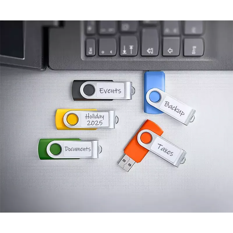 INTENSO Office Line USB zibatmiņas daudzpaka 5×64 GB, USB-A, USB 3.2 Gen 1, grozāmais, daudzkrāsains