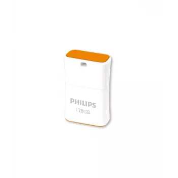 Philips Pico USB zibatmiņa 128 GB USB Type-A 2.0 oranža, balta