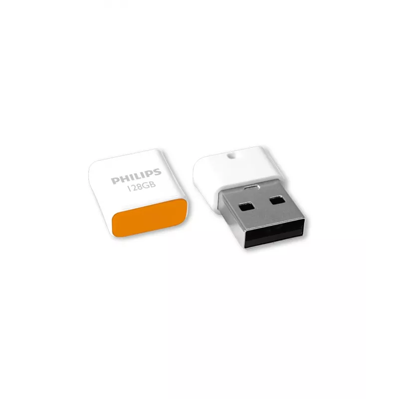 Philips Pico USB zibatmiņa 128 GB USB Type-A 2.0 oranža, balta