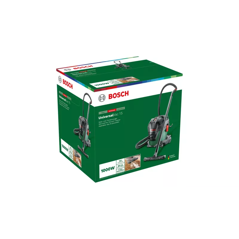 Bosch UniversalVac 15 Melns, zaļa 15 L 1000 W