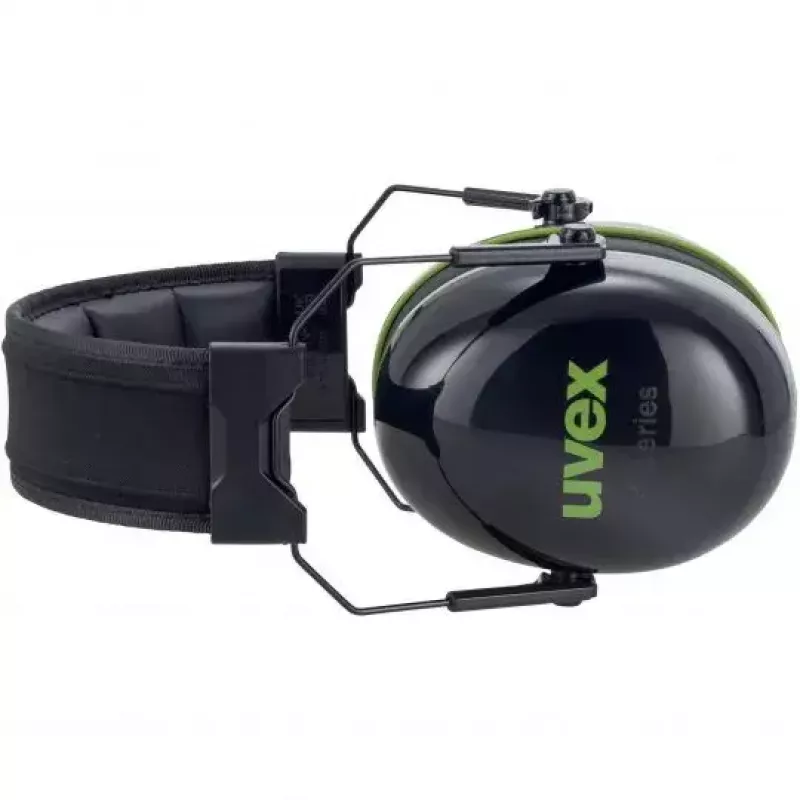 Uvex K10 galvas lentes aizsargbrilles, melnas/zaļas, būvniecībai