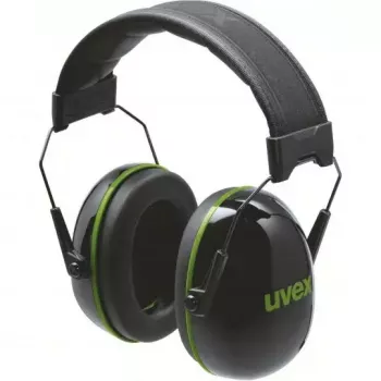 Uvex K10 galvas lentes aizsargbrilles, melnas/zaļas, būvniecībai