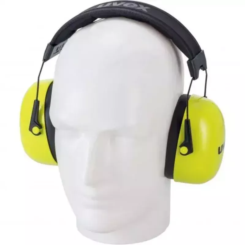 Uvex K20 hi-viz galvas lentes veida dzeltenas būvniecības austiņas 2630021