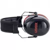 Uvex K30 galvas lentes aizsargbrilles, melnas/sarkanas, būvniecībai