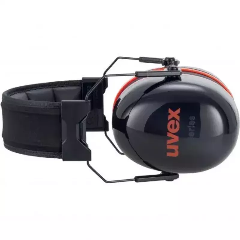 Uvex K30 galvas lentes aizsargbrilles, melnas/sarkanas, būvniecībai