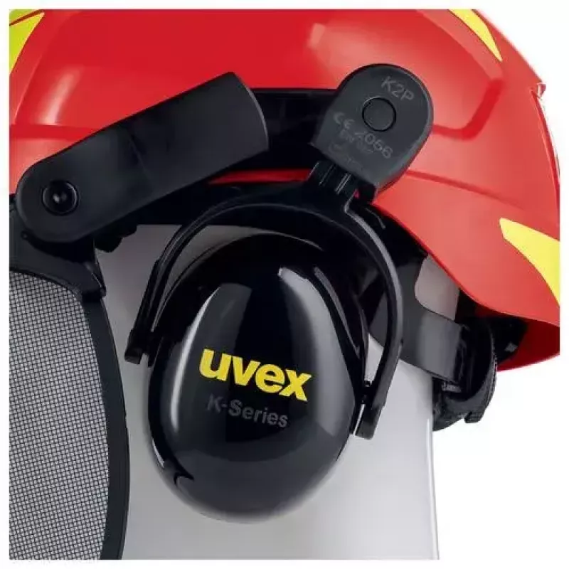 Drošības galvas aizsargaprīkojums Uvex 9774238 Augsta blīvuma polietilēns (HDPE) Sarkans Dzeltens