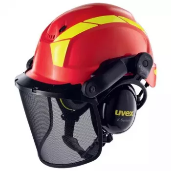 Drošības galvas aizsargaprīkojums Uvex 9774238 Augsta blīvuma polietilēns (HDPE) Sarkans Dzeltens