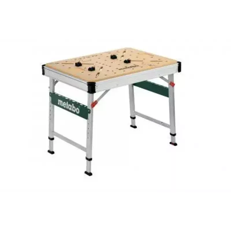 Metabo MWB 100 āra galds, bēša-metāliska, taisnstūra forma, 710 mm platums