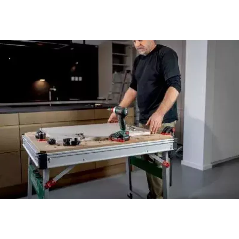 Metabo MWB 100 āra galds, bēša-metāliska, taisnstūra forma, 710 mm platums