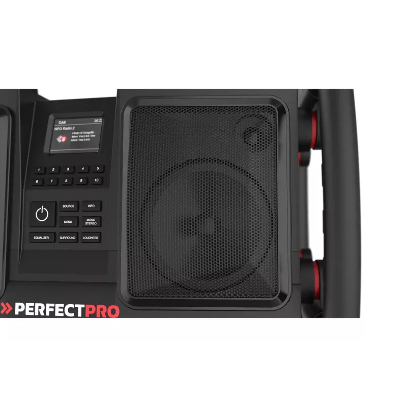 Portatīvais radio Perfectpro ROCKBULL DAB+ FM 50W 20h Baterija