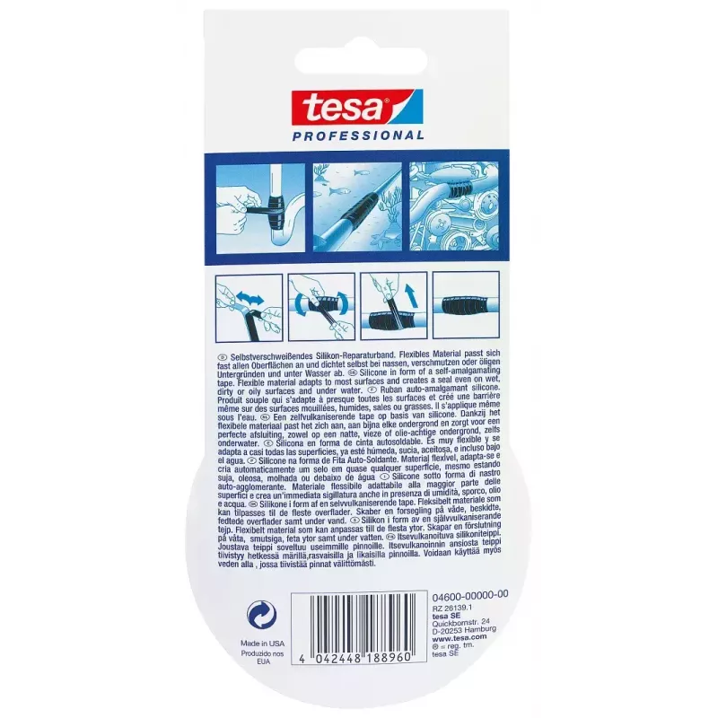 Blīvēšanas lente TESA 04600-00000-00 Caurspīdīga 3 m
