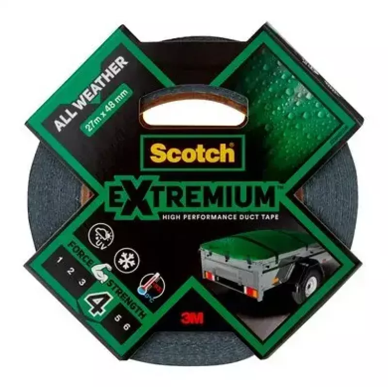 3M Extremium lente pelēka 27,4 m kūļošanai remontam ūdensnecaurlaidīga