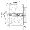Fischer universālais dībelis UX zaļa 10 x 60 R