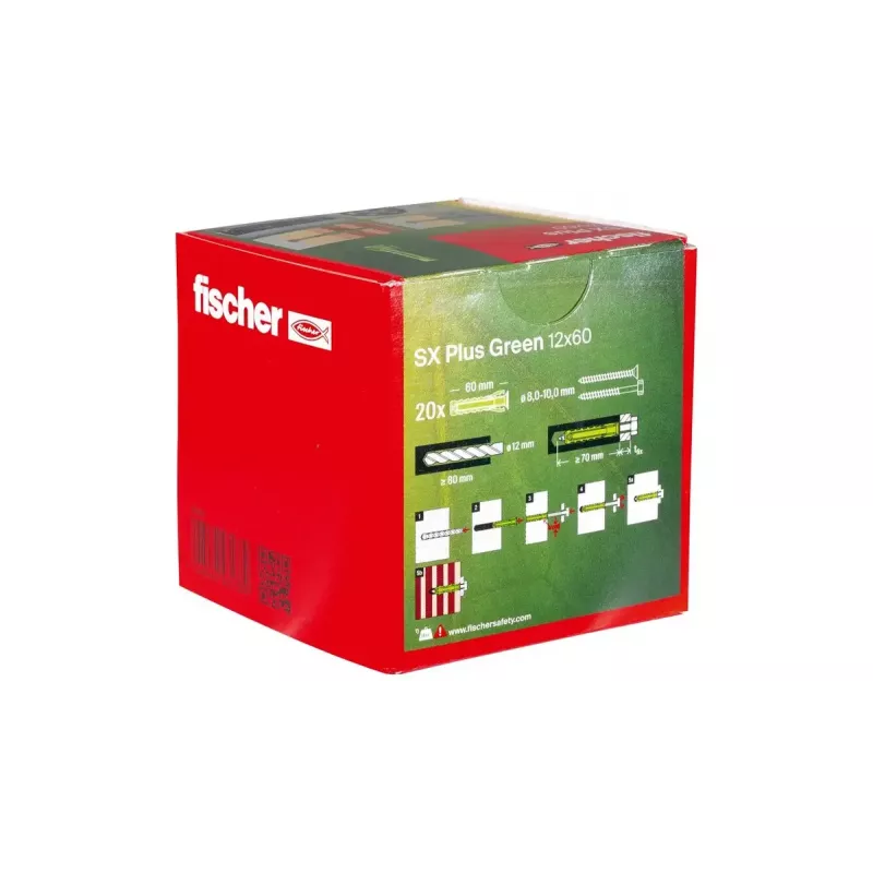 Fischer 567812 izplešanās enkurs 60 mm Zaļš 20 gab.