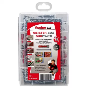 Izplešanās enkurs Fischer MEISTER-BOX DUOPOWER + skrūves