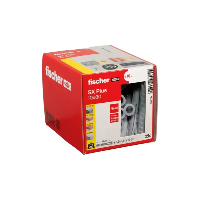 Izvērses enkurs Fischer 568110 80 mm neilons 25 gab.